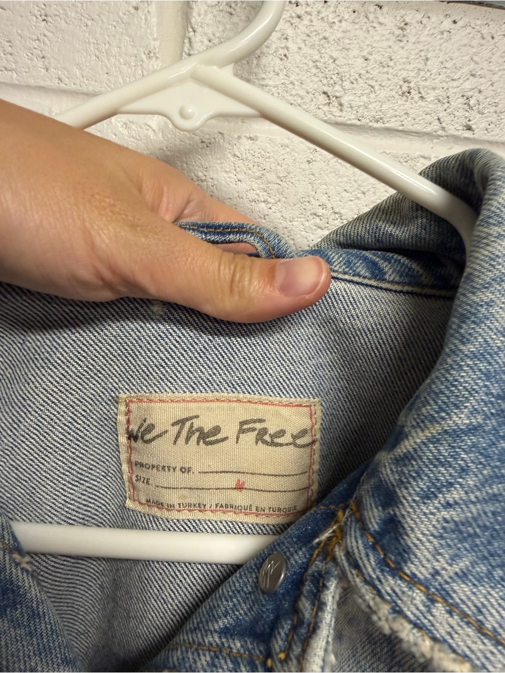 Free People We The Free After Hours Fringe Western Denim Jacket Medium Cowgirl - Picture 5 of 9